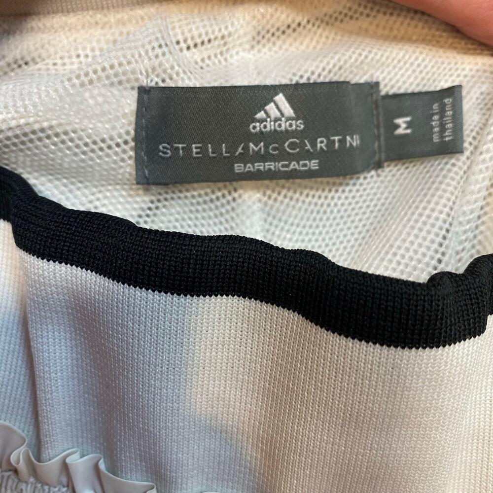 Adidas Stella McCartney Barricade Ivory Ruched Parachute Track Pants Joggers Med - Picture 6 of 9